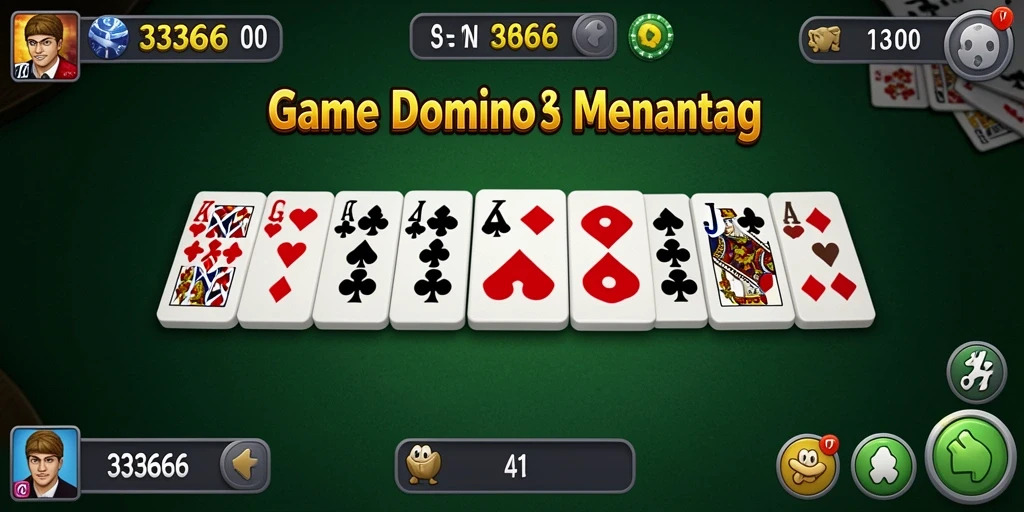 Tampilan gameplay Domino yang seru di 333666.