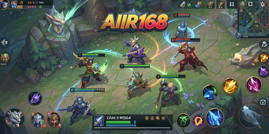Tangkapan layar dari gameplay AIR168 yang penuh aksi dan strategi.