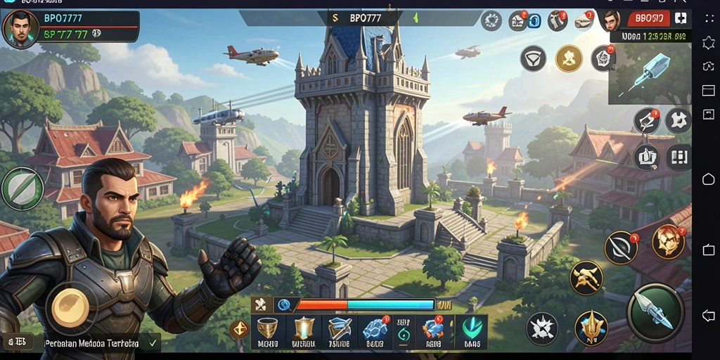Tampilan menarik dari gameplay BPO777 saat melawan musuh.