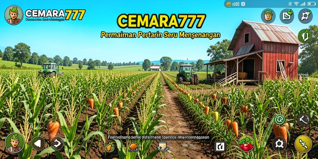 Tangkapan layar gameplay CEMARA777 menampilkan pengalaman bertani yang menyenangkan.