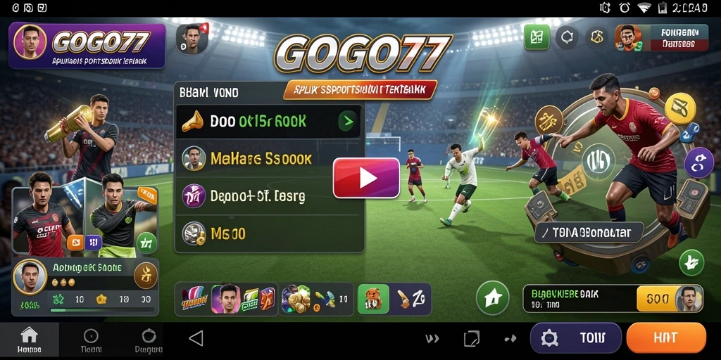 Screenshot GOGO77 menampilkan gameplay Sportsbook yang seru.