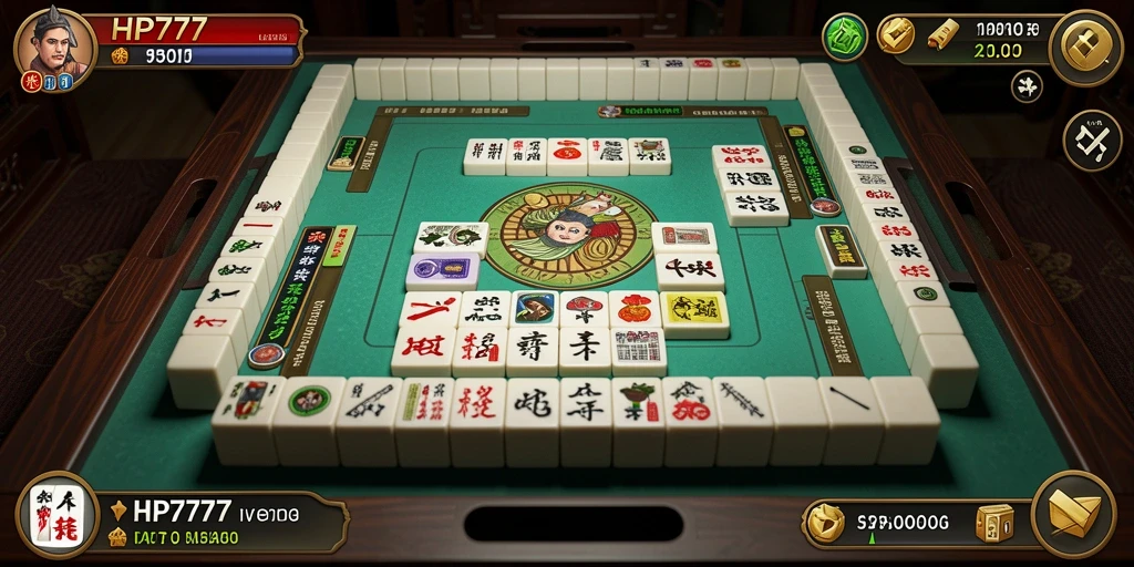 Tampilan gameplay yang menarik dalam permainan Mahjong HP777.