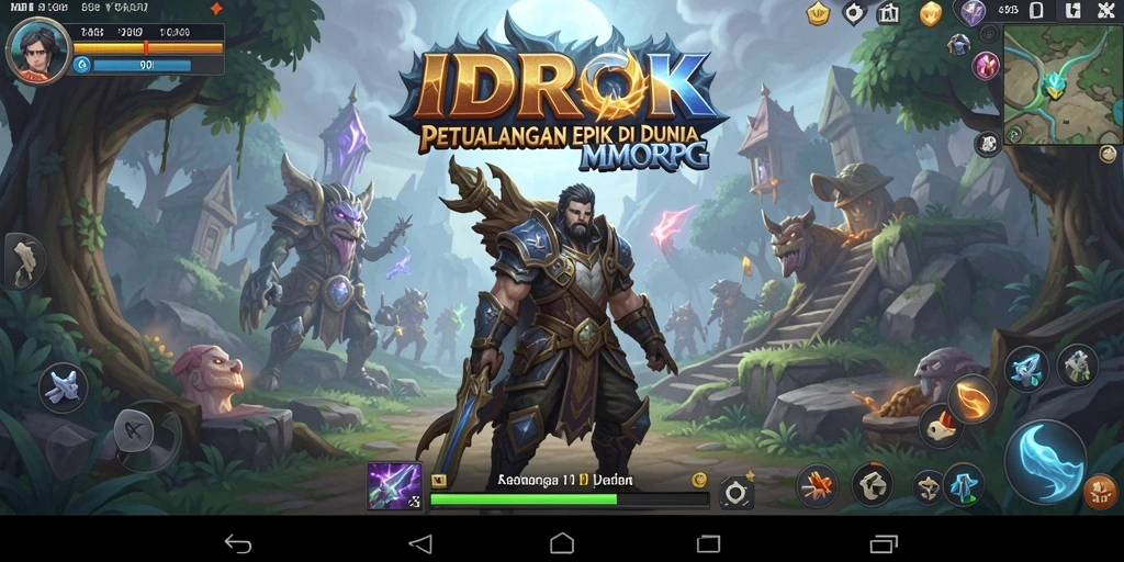 Tampilan gameplay seru di dunia MMORPG IDROK yang penuh petualangan.