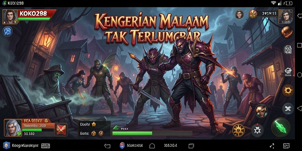 Tampilan gameplay KOKO288 yang menegangkan dan menyeramkan.
