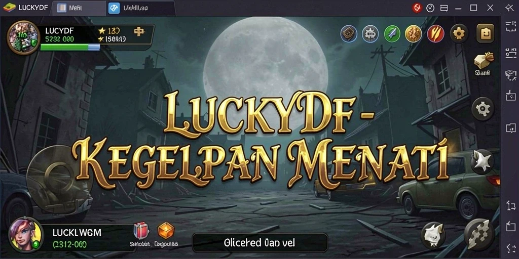 Screenshot memperlihatkan suasana menegangkan dalam game Horror.