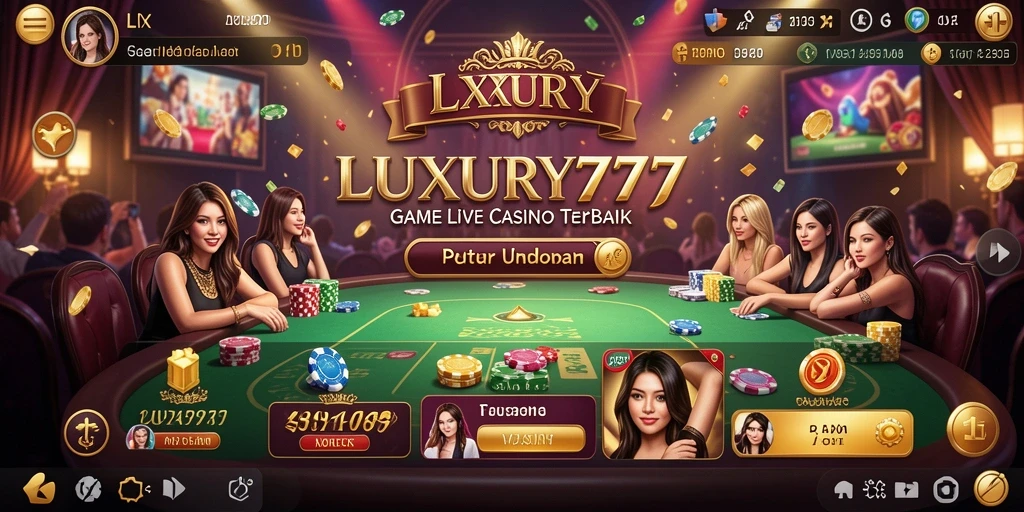 Gameplay Live Casino yang mendebarkan dan interaktif di LUXURY777.