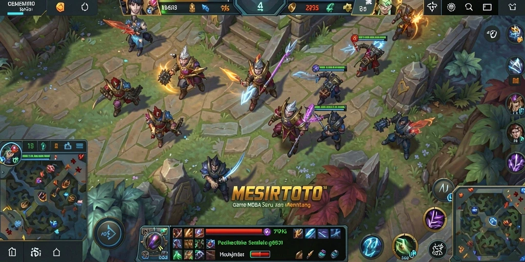 Tampilan seru pertarungan MOBA di MESIRTOTO.