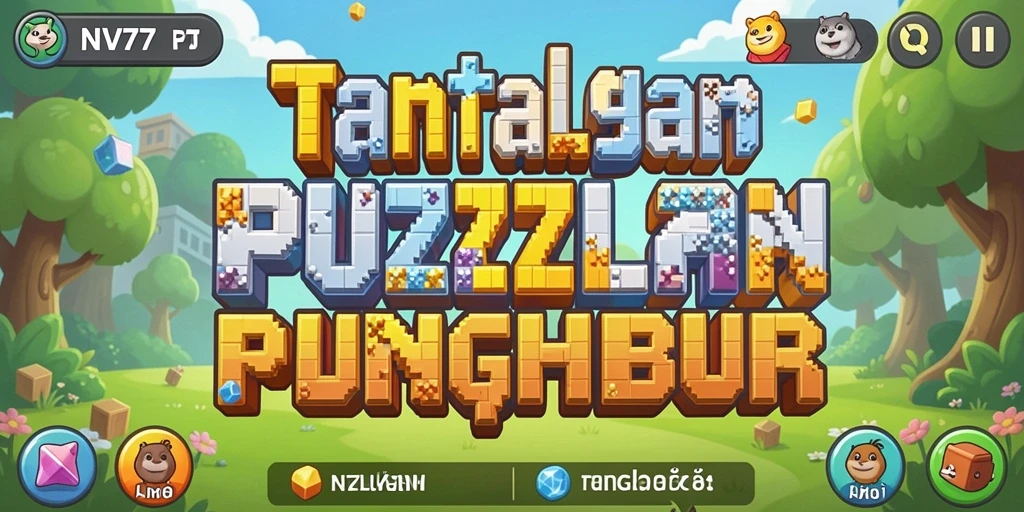Tampilan gameplay menantang di NV77, penuh warna dan teka-teki menarik.