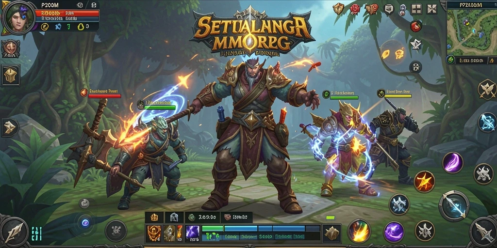 Gameplay seru di dunia fantasi MMORPG P200M