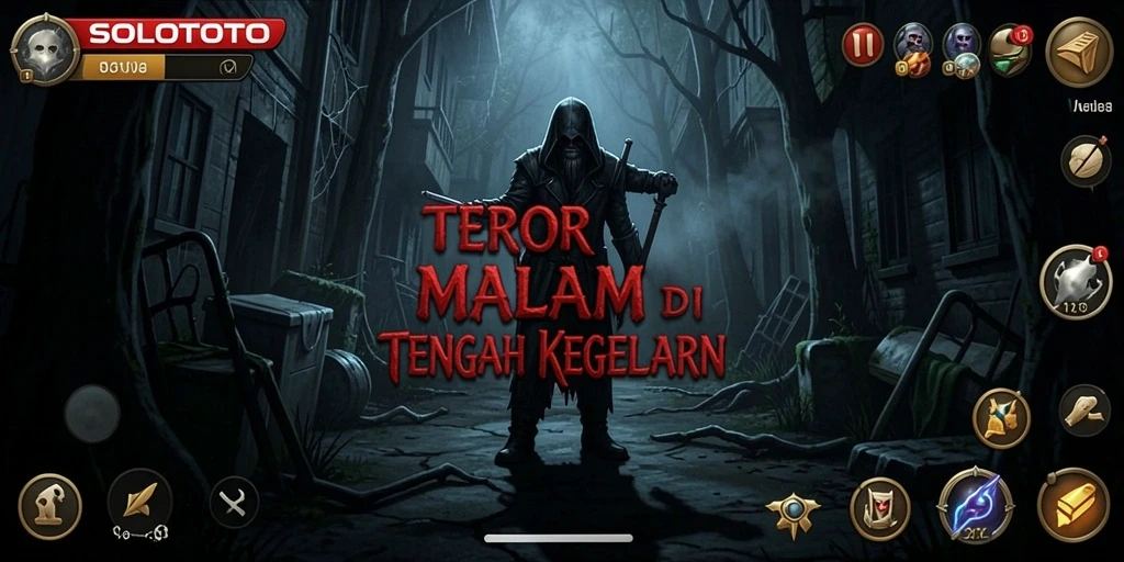 Tangkapan layar menunjukkan gameplay mencekam di SOLOTOTO.