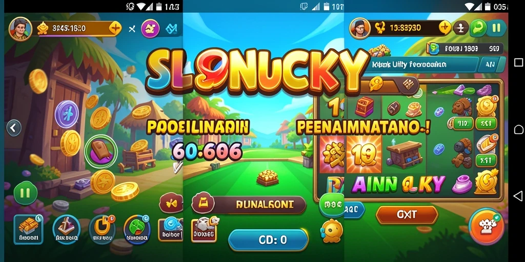 Tampilan aplikasi SPINLUCKY yang menarik dan fungsional.