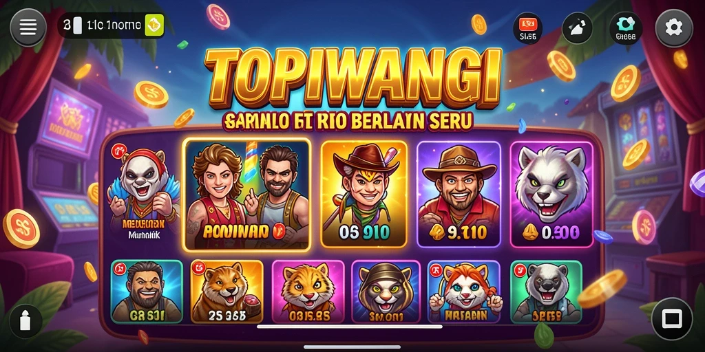 Gameplay seru dengan grafis menawan dari game Slot TOPIWANGI.