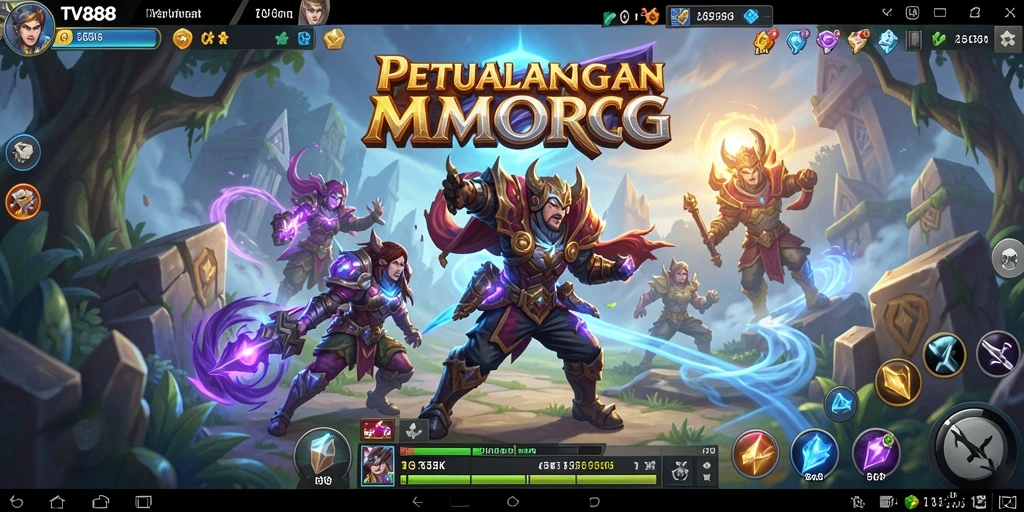 Screenshot gameplay <strong>TV888</strong> yang menunjukkan pertempuran epik antar pemain.